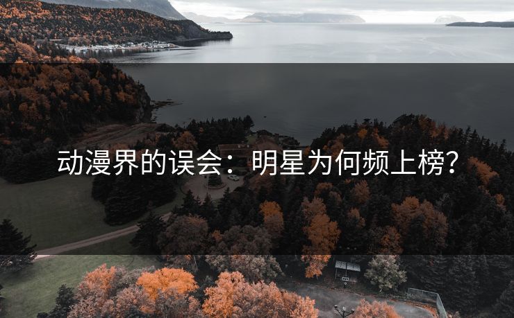动漫界的误会：明星为何频上榜？